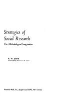 Cover of: Strategies of social research by H. W. Smith