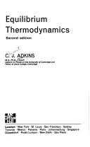 Cover of: Equilibrium thermodynamics