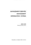 Cover of: Management-oriented management information systems. by Jerome Kanter