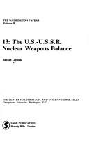 Cover of: The U.S.-U.S.S.R. nuclear weapons balance.