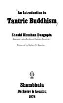 Cover of: An introduction to Tantric Buddhism