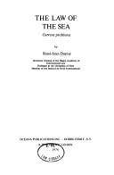Cover of: The law of the sea: current problems