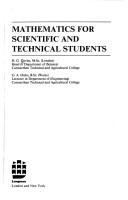 Cover of: Mathematics for scientific and technical students