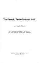 Cover of: The Passaic textile strike of 1926