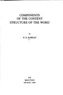 Cover of: Components of the content structure of the word