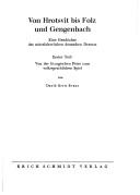 Cover of: Von Hrotsvit bis Folz und Gengenbach by David Brett-Evans