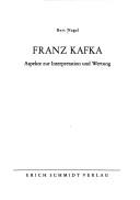 Cover of: Franz Kafka by Bert Nagel