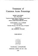 Cover of: Treatment of common acute poisonings by Henry Matthew