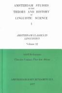 Cover of: Einleitung in die allgemeine Sprachwissenschaft ; preceded by the same author's Zur Literatur der Sprachenkunde Europas