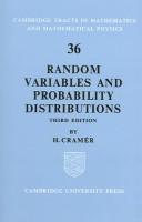 Cover of: Random variables and probability distributions.