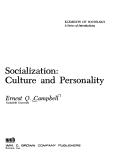 Cover of: Socialization-culture and personality