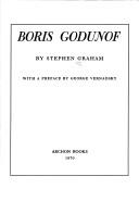 Boris Godunof by Stephen Graham