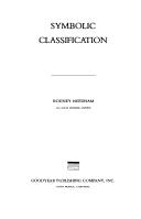 Cover of: Symbolic classification by Rodney Needham