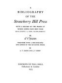 Cover of: A bibliography of the Strawberry Hill Press by Allen T. Hazen