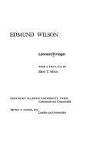 Cover of: Edmund Wilson.