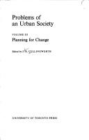 Planning for change by J. B. Cullingworth