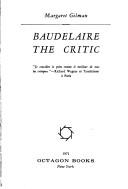 Cover of: Baudelaire the critic.