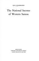 Cover of: The national income of Western Samoa