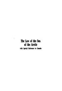 Cover of: law of the sea of the Arctic: with special reference to Canada.