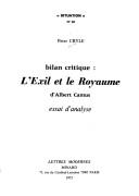 Cover of: L' exil et le royaume d'Albert Camus by P. M. Cryle