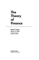 Cover of: The theory of finance by Eugene F. Fama
