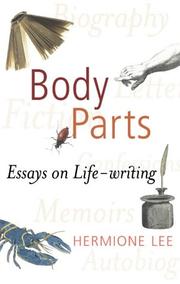Cover of: Body Parts: Essays in Life-Writing