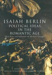 Cover of: Political Ideas in the Romantic Age