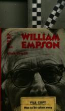 Cover of: William Empson: the man and his work