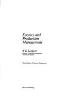 Cover of: Factory and production management