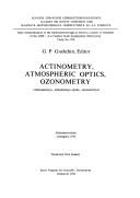 Actinometry, atmospheric optics, ozonometry