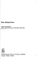 Cover of: West African prose