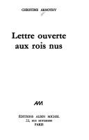 Cover of: Lettre ouverte aux rois nus. by Christine Arnothy