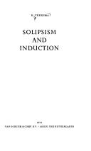 Solipsism and induction by E. Teensma