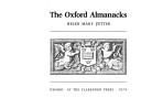 Cover of: Oxford almanacks | Helen Mary Petter
