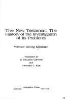 Cover of: The New Testament by Werner Georg Kümmel