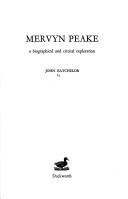 Cover of: Mervyn Peake; a biographical and critical exploration