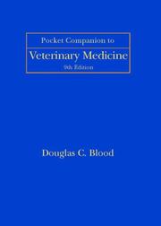 Cover of: Pocket Companion to Veterinary Medicine | Douglas C. Blood