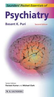 Cover of: Saunders' Pocket Essentials of Psychiatry by Basant K. Puri