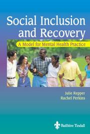 Cover of: Social Inclusion and Recovery by Julie Repper, Rachel Perkins