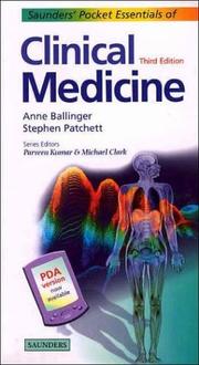 Cover of: Saunders' Pocket Essentials of Clinical Medicine (Pocket Essentials) by Anne Ballinger, Stephen Patchett