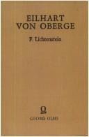 Cover of: Eilhart von Oberge