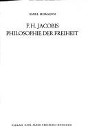 Cover of: F. H. Jacobis Philosophie der Freiheit.