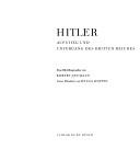 Cover of: Hitler: Aufstieg u. Untergang d. Dritten Reiches; eine Bild-Biographie