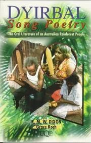 Cover of: Dyirbal song poetry : the oral literature of an Australian rainforest people