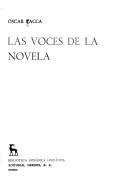 Cover of: Las voces de la novela.