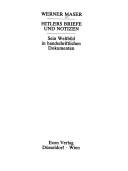 Cover of: Hitlers Briefe und Notizen: sein Weltbild in handschriftlichen Dokumenten.