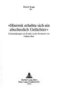 Cover of: "Hiermit erhebte sich ein abscheulich Gelächter.": Untersuchungen zur Komik in den Romanen von Johann Beer.