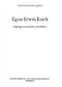 Cover of: Egon Erwin Kisch by Christian Ernst Siegel