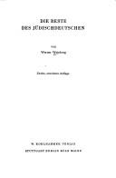 Die Reste des Jüdischdeutschen by Werner Weinberg