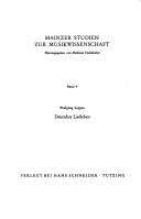 Cover of: Deutsches Liedleben zwischen Renaissance und Barock: die Schichtung des deutschen Liedgutes in der zweiten Hälfte des 16. Jahrhunderts